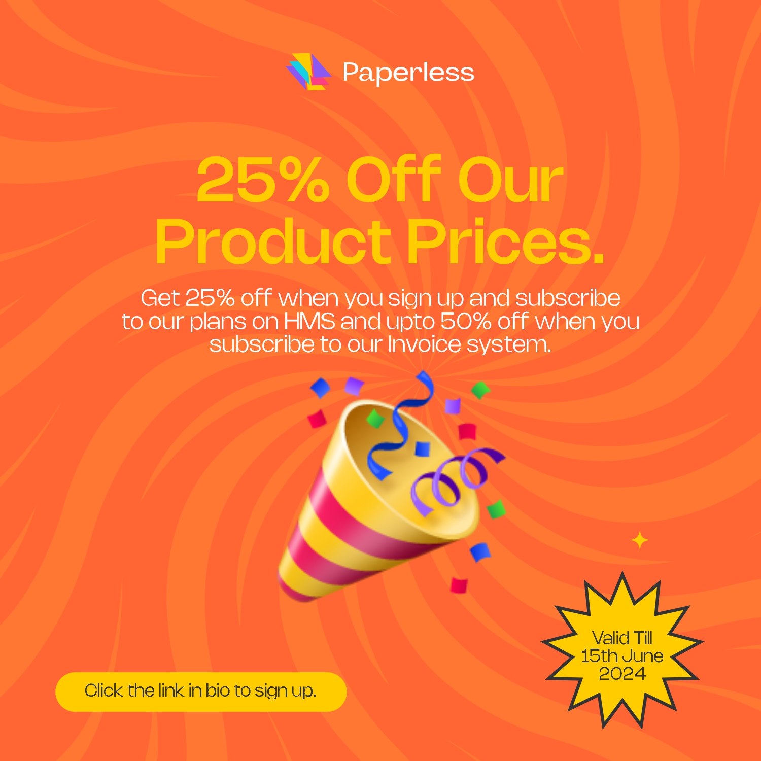 Terms and Conditions for Paperless Anniversary Offer